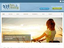 Tablet Screenshot of painandhealing.com